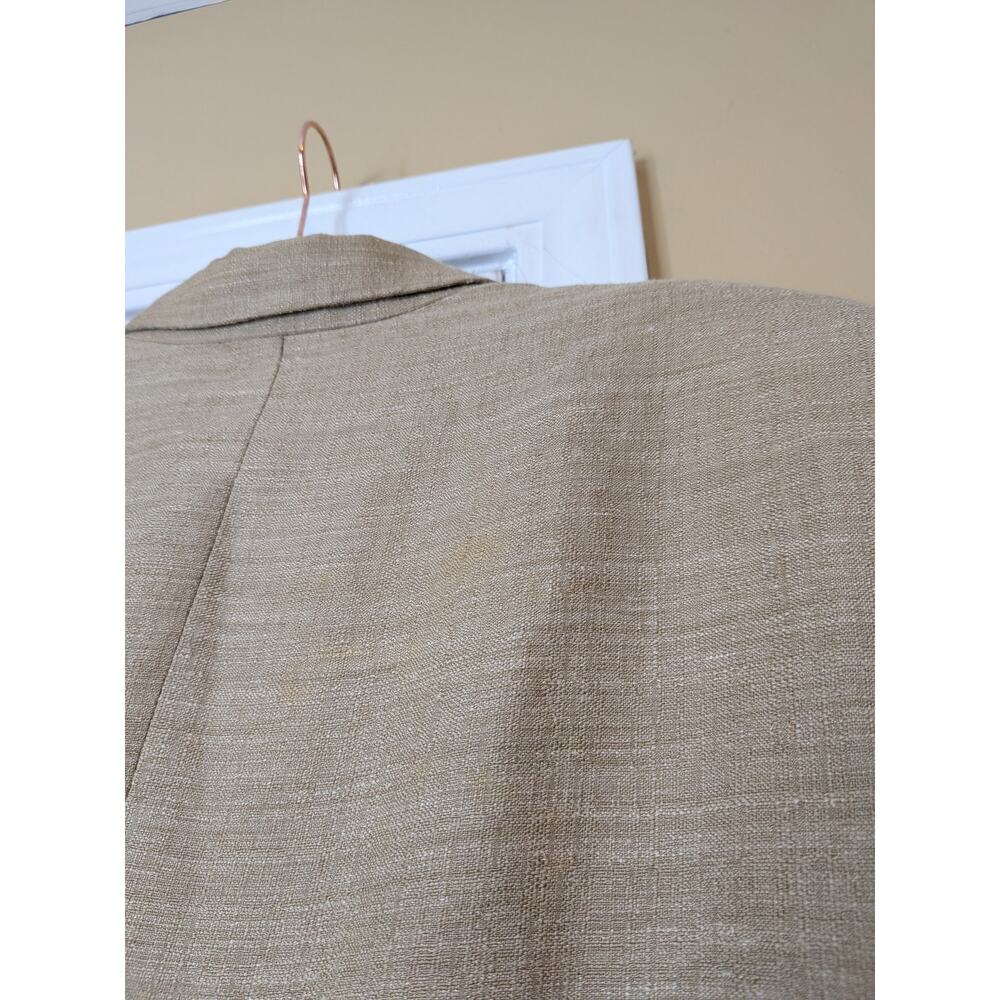 Vintage Armani Collezioni Silk Linen Pantsuit Set Size 14 Quiet Luxury - Picture 9 of 13